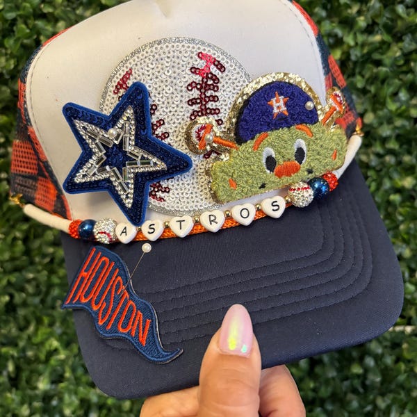 Patch Trucker Hat, Astros, Summer Hat, Houston baseball