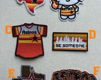 Patch Only,  Astros Themed Patches, Patches, h-town
