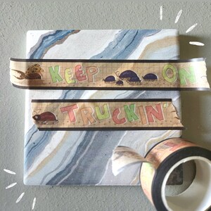 Keep on Truckin&#39; bug washi tape, cute, entomology, insects, isopods, beetles, weevils, stationary