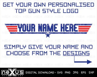 Top Gun Logo Etsy