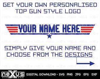 Top Gun Logo Etsy