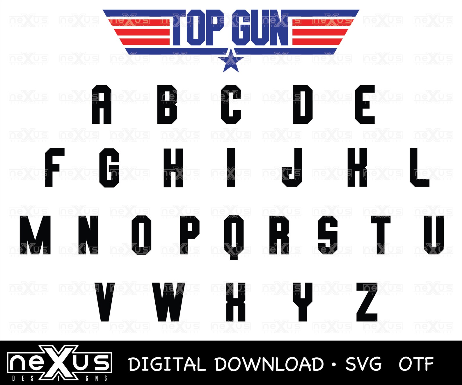 Top Gun Font Opentype Font Svg Font Top Gun Svg Top Gun Etsy Images