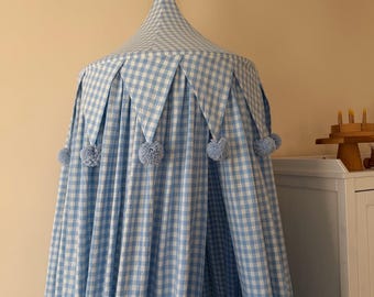 Checkered Bed Canopy , Hanging Play, Crib canopy, Children’s Canopy,Kids Canopy,Bohemian Canopy, Canopy Bed, Montessori Bed