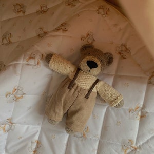 Baby’s first soft toy, soft bear, newborn gift, wool bear , baby shower gift , soft toys animals, knitted toy, made in Ukraine