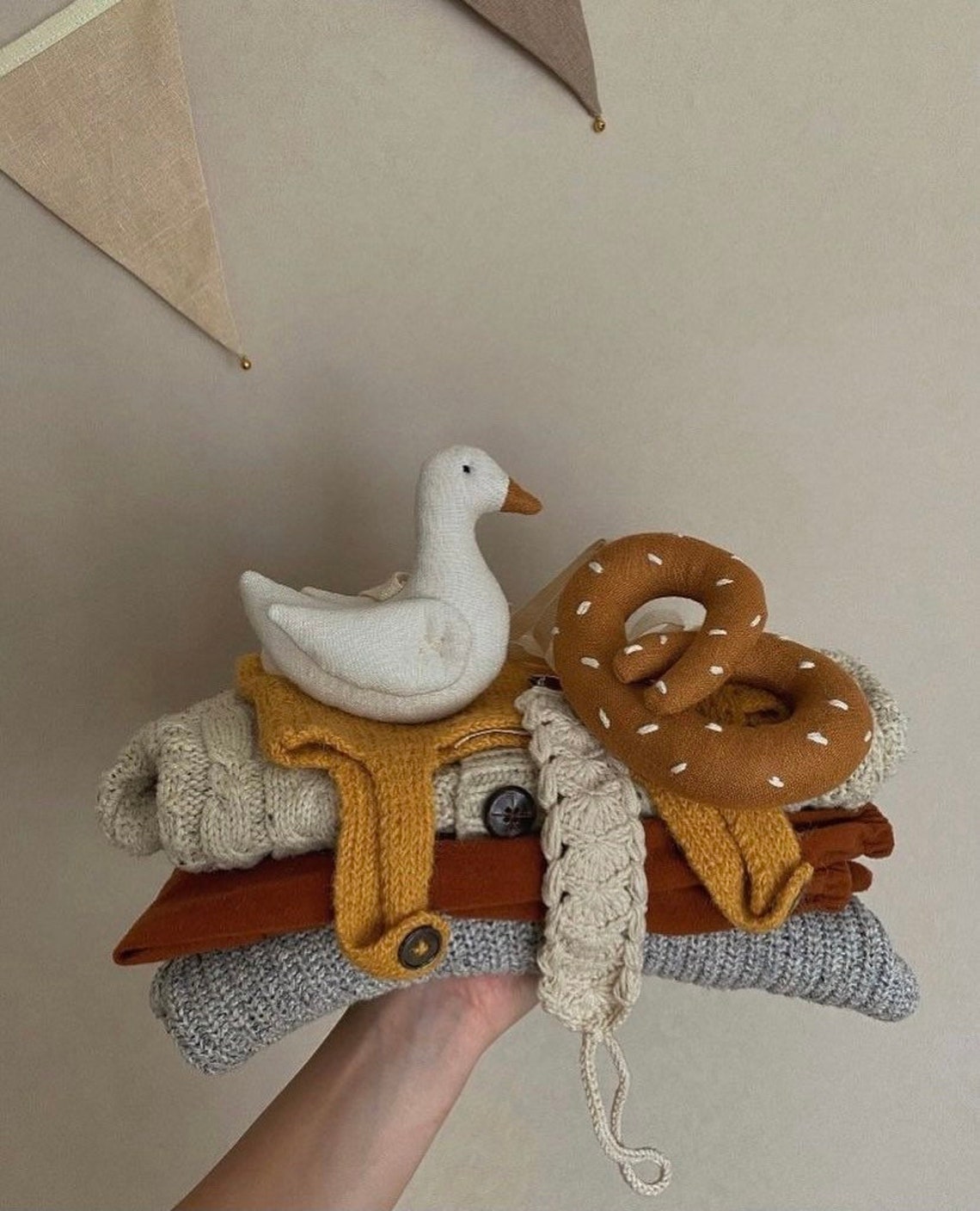 The First Rattle for the Newborn From Natural Materials | Wooden ...