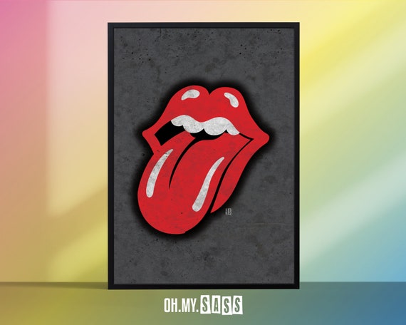 The Rolling Stones | Classic Tongue Lips Logo Fan Art | Song