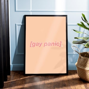 Herzstopper ""Gay Panic"" Print | Poster Netflix TV Sendung | LGBTQ+ Pride Coming Out | Spaß Wohnkultur | Geschenk Freund Ihn Kerl | A1 A2 A3 A4 A5