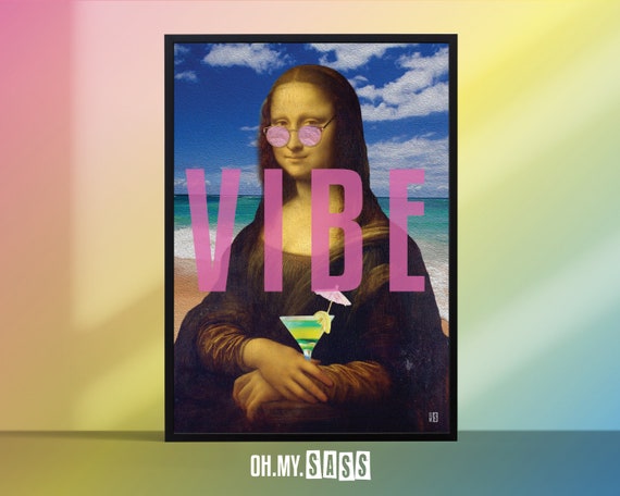 トップス Vintage Seattle Art Museum Mona Lisa T s-l1200.jpg