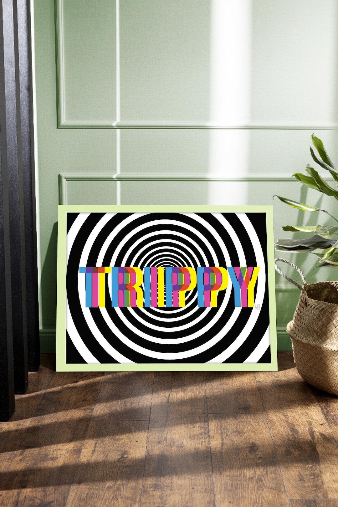 Trippy Rave Acid House Print | Typography Poster | Techno Music ...