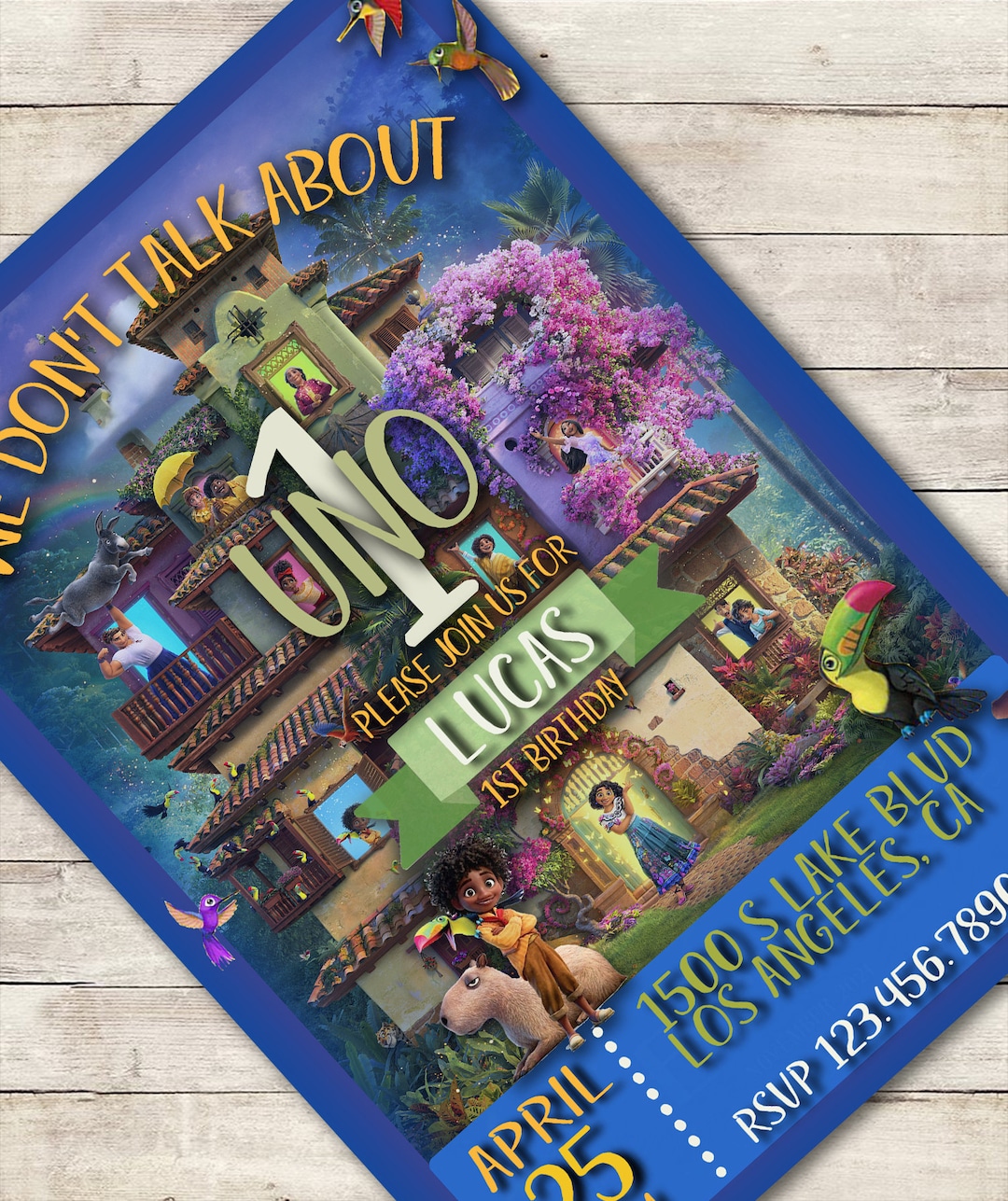 Editable Birthday Invitation, Encanto Invitation, Birthday Party