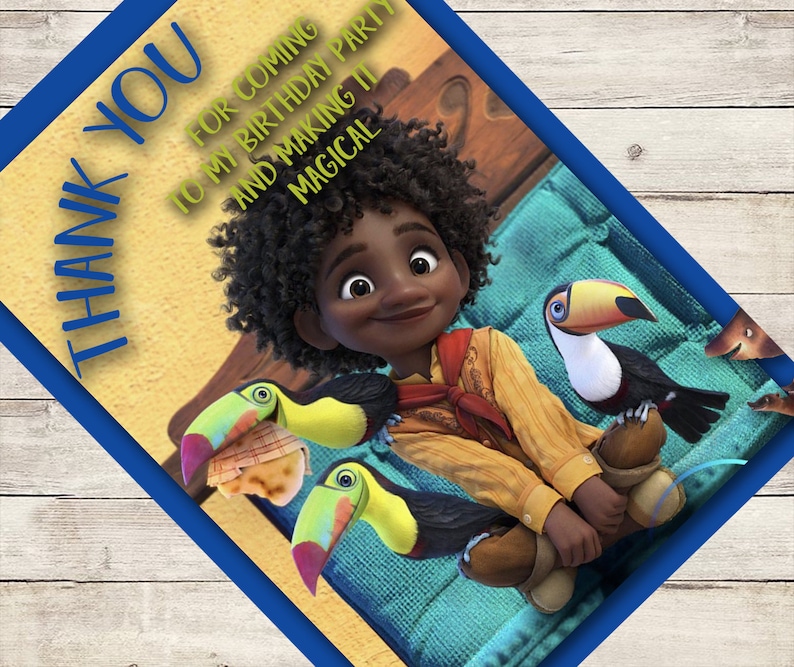 Encanto Thank You Card, Birthday Party Invitation, Instant Download