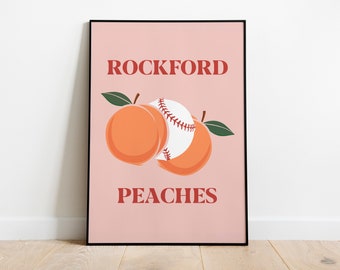 Wall Art, Rockford Peaches, A League Of Their Own, Movie, Digital Download