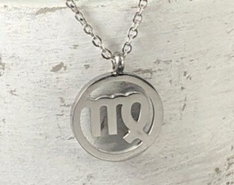 Virgo Zodiac Necklace Gifts for Virgo Zodiac Charm Necklace Adjustable Length Virgo Jewelry Zodiac Jewelry Stainless Steel Necklace