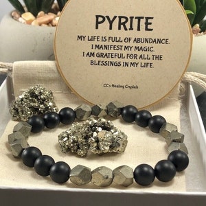 Pyrite Abundance Bracelet,Genuine Pyrite Bracelet,Wealth Money Bracelet ,Raw Pyrite Crystal Protection Bracelet ,Men Women