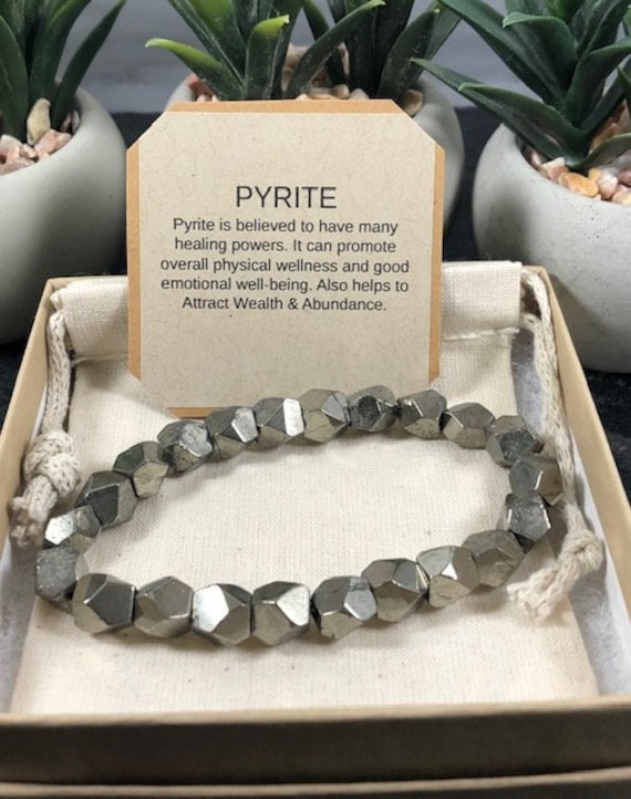 Buy Raw Pyrite Bracelet / Natural Pyrite Bracelet / Gold Pyrite Bracelet /  Druzy Pyrite Bead Bracelet / Fool's Gold Bracelet / Pyrite Jewelry Online  in India - Etsy