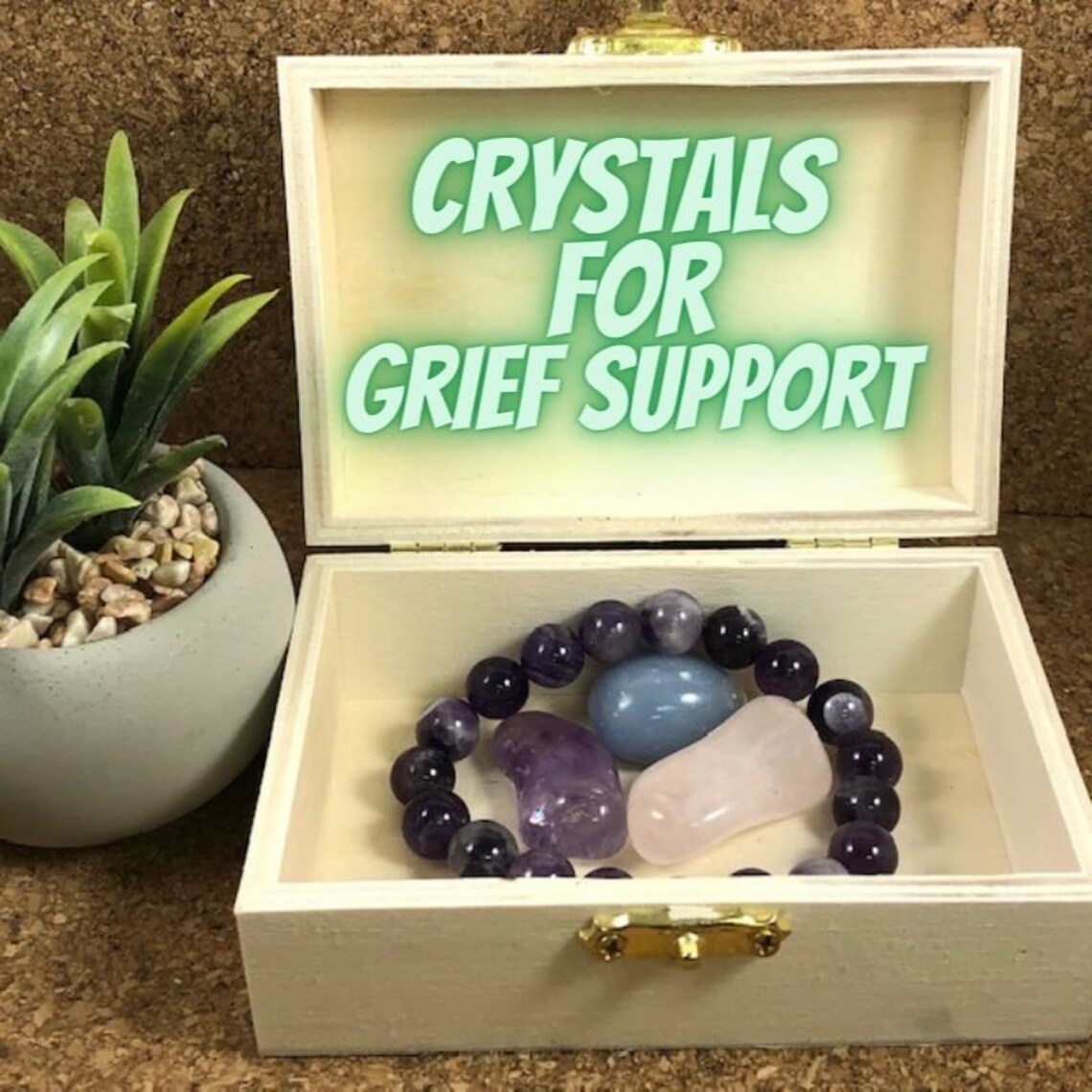 Crystals for Grief Grief Support Crystals Loss Grieving Etsy