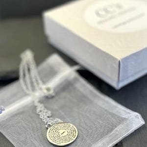 Collier prière du Seigneur, collier à breloques en acier inoxydable, collier inspirant, notre père qui est aux cieux, collier de prière image 5