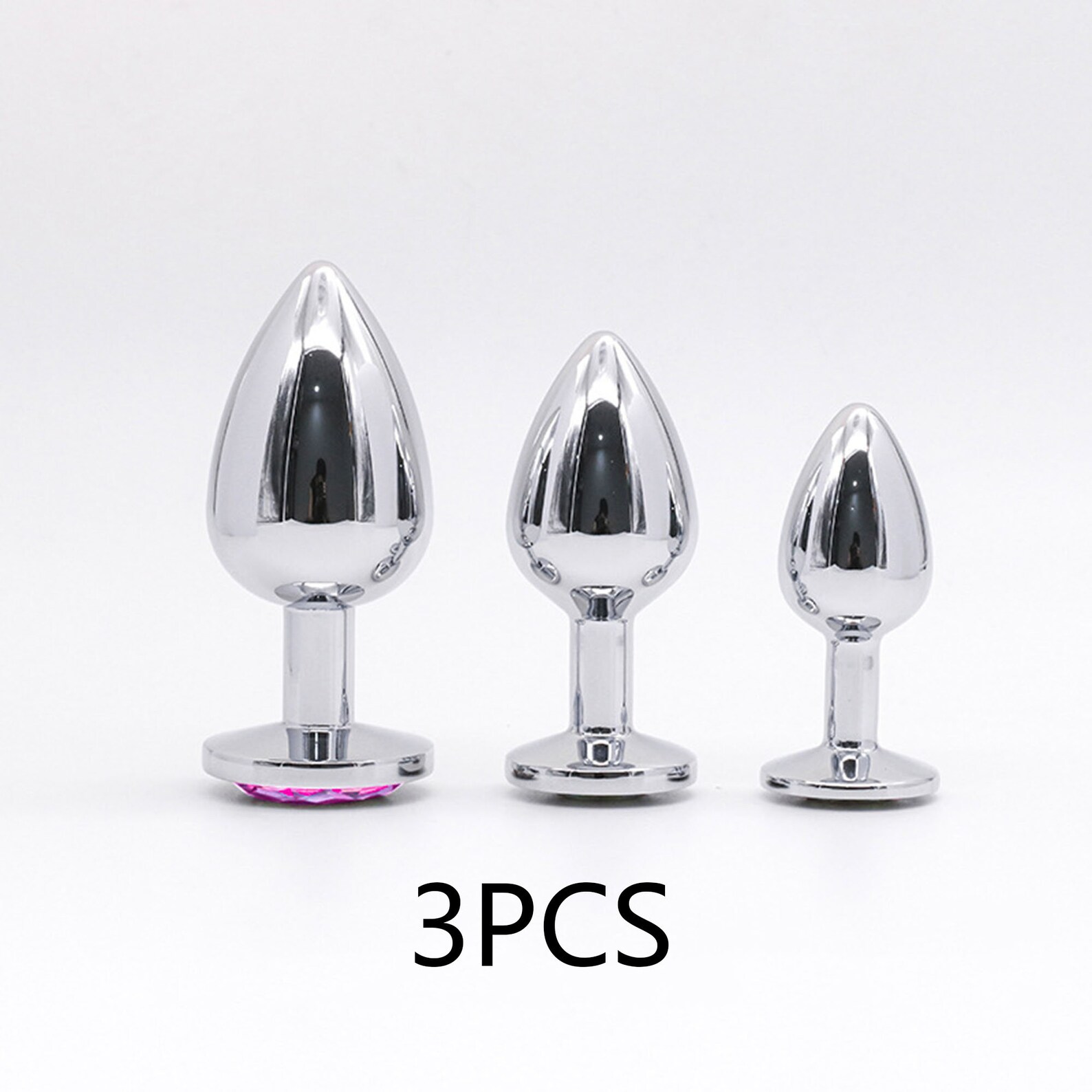 3 Pack Stainless Steel Anal Plug Metal Butt Plug Sextoy Etsy