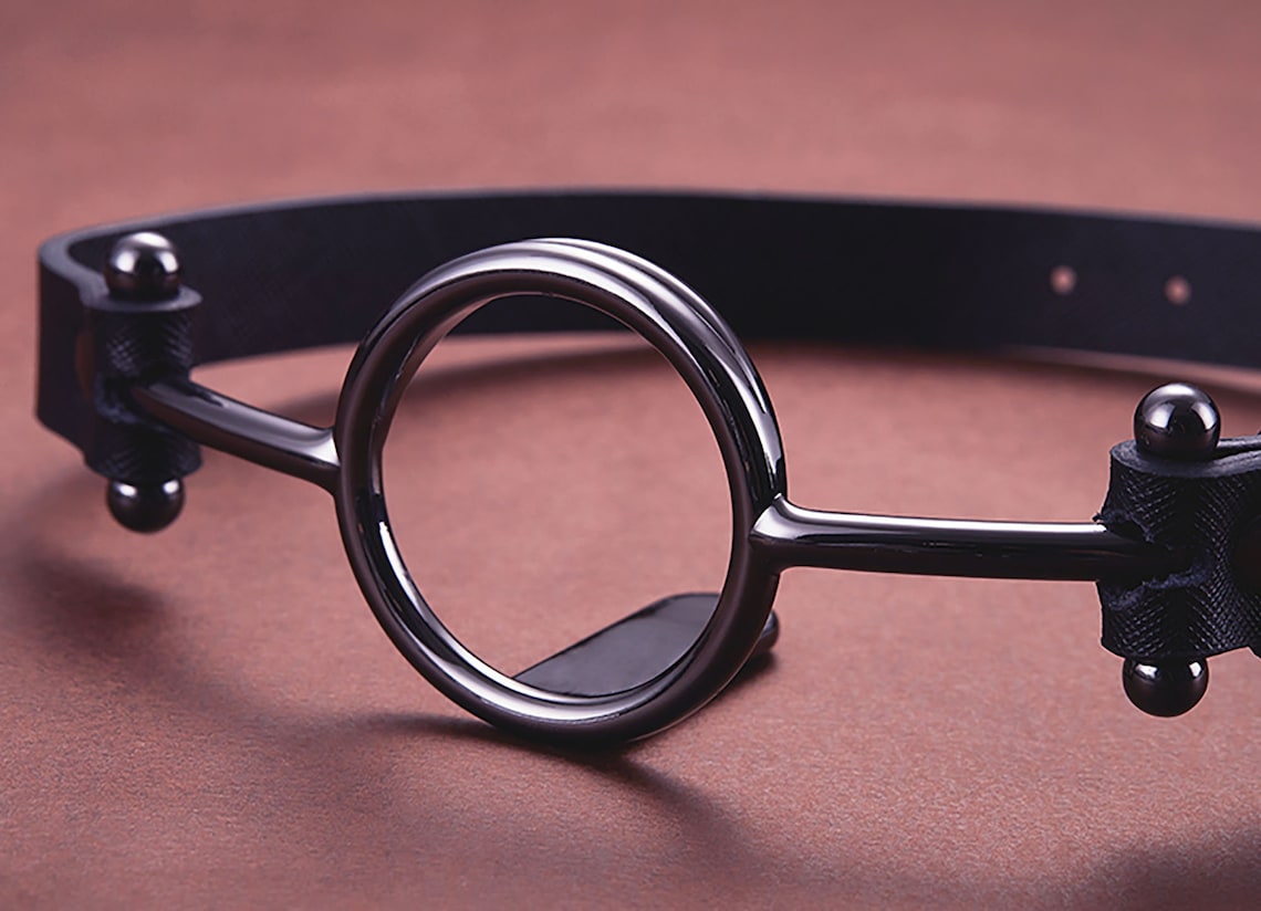 Tongue Depressor Gag Metal Circle Gag Forced Mouth Opening Etsy