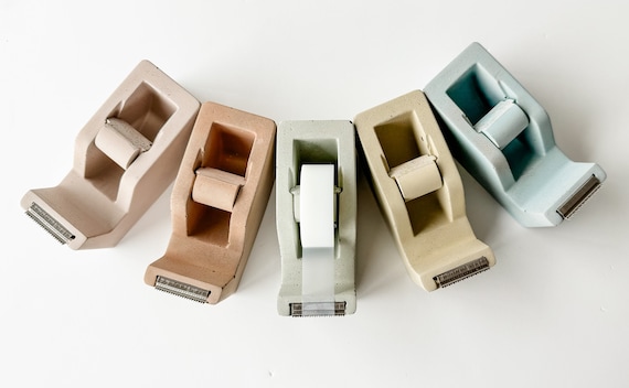 Tape Dispenser | Concrete Tape Dispenser | Office Organization | Cute Office Supplies | Modern Home Decor | Concrete Home Decor