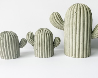Concrete Cactus Decor | Concrete Decor | Cactus Home Decor | Modern Home Decor | Minimalist | Housewarming Gift
