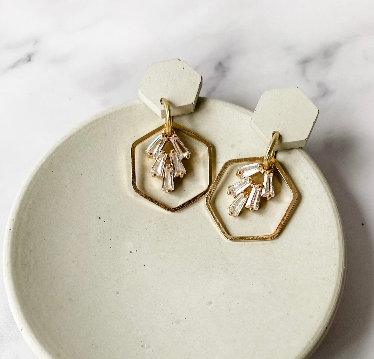 Concrete Jewelry Concrete Earrings Dangle Earrings Etsy