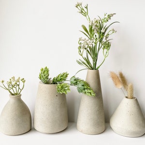 Concrete Bud Vase | Bud Vase | Small Concrete Vase | Concrete Home Decor | Modern Home Decor | Maven Concrete | BLACK FRIDAY