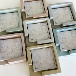 Concrete Sticky Note Holder | Concrete Decor | Office Decor | Office Organization | Modern Office Decor