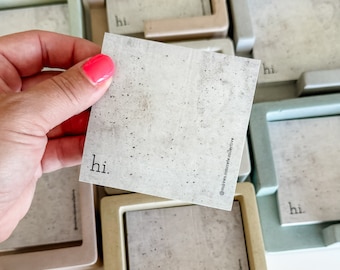 Sticky Note Pad / Notas adhesivas / Bloc de notas / Suministros de oficina / Organización / Decoración de escritorio / Maven Concrete Collective