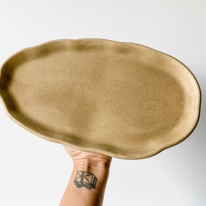 Blütenblatt Tablett | Dekoratives Tablett aus Beton Betontablett | Modernes Wohndekor | Einweihungsgeschenk