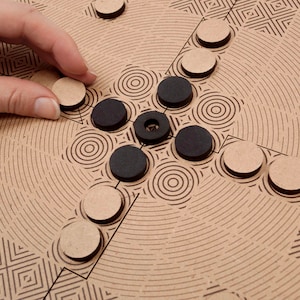 HNEFATAFL viking chess I ancient board game for two | designer approach on a classical board game