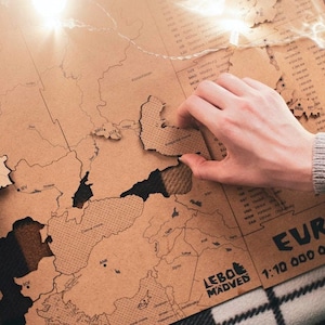 Kaartpuzzel Europa van landen Aardrijkskundepuzzel Houten educatief Europees spel