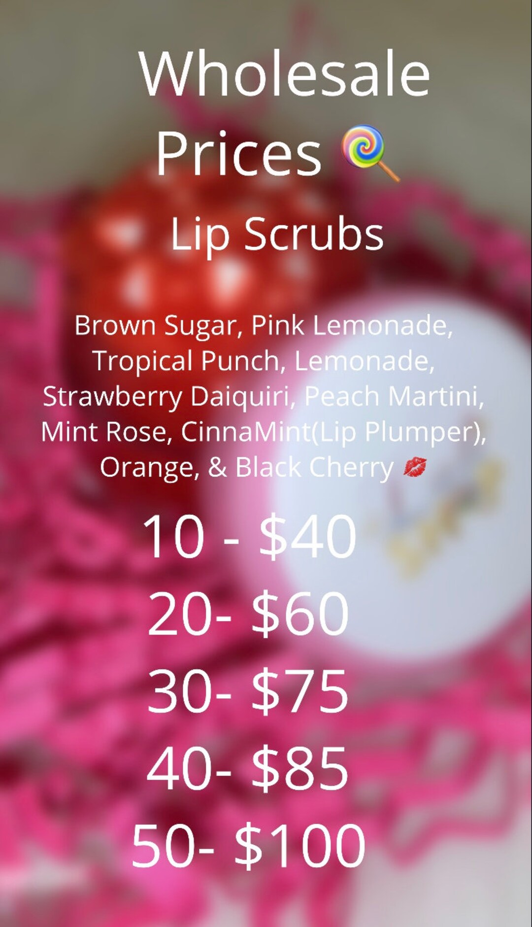 Lip Scrubs WHOLESALE Etsy