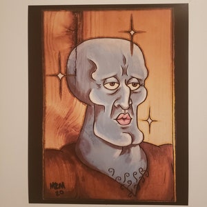 8x10 Handsome Squidward Print