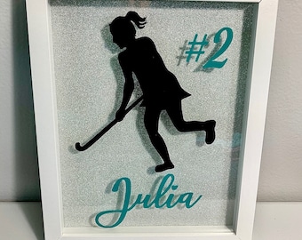 Personalized Sports Shadow Box | Pin Holder | Display Case |