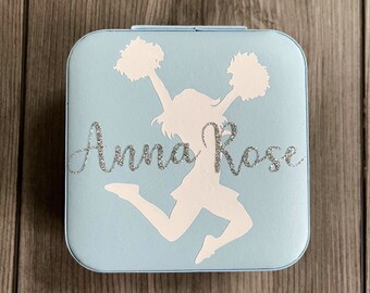 Personalized Cheerleader Jewelry/Hair Accessories Organizer | Cheerleader Competition Gift