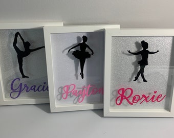 Personalized Dance Shadow Box | Competition Pin Holder | Display Case | Dance Recital Gift