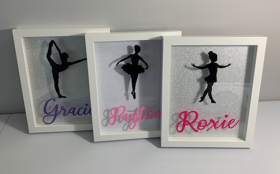 Personalized Dance Shadow Box Competition Pin Holder Display Case Dance  Recital Gift 