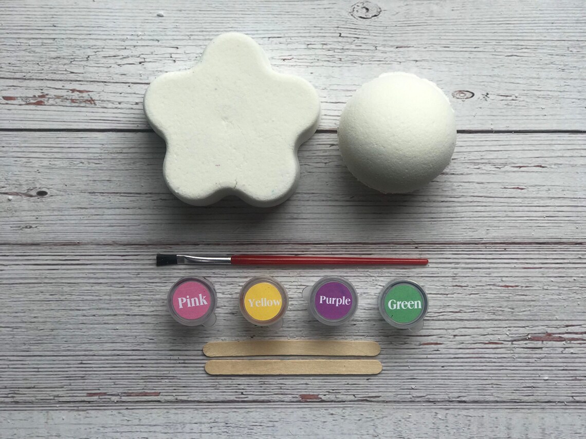 Paint Your Own Bath Bombs Kit for Children DIY Bath Bombs Etsy