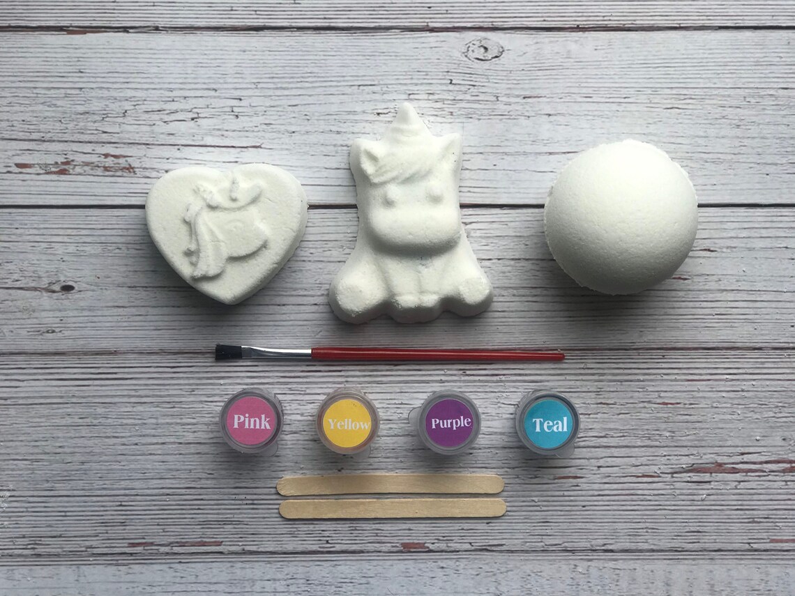 Paint Your Own Bath Bombs Kit for Children DIY Bath Bombs Etsy