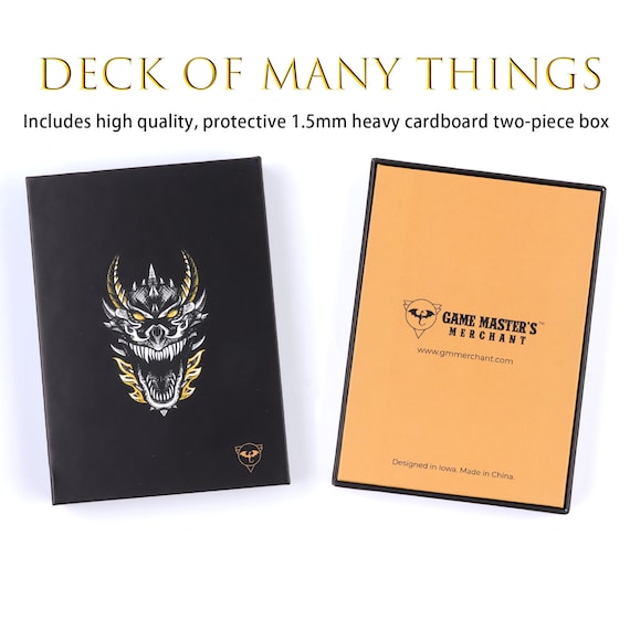 The Deck of Many Things | Compatible W/ Dungeons and Dragons Fifth Edition  | Dungeon Master Accessories | D&D Gifts | Fifth Edition Gifts - Etsy