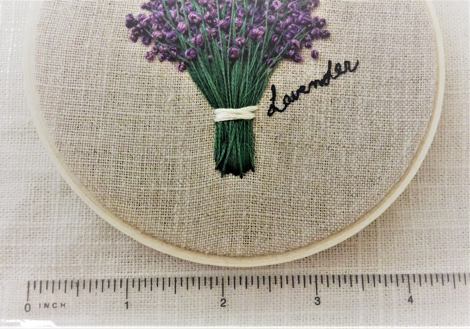 Mini Lavender Embroidery Pattern for 4'' hoop Flower Etsy