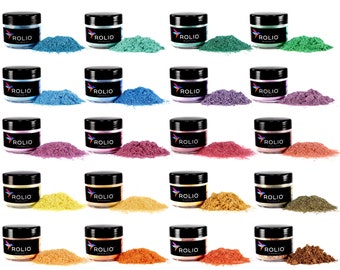 Mica Powder Summer Mountains Set 12 Pigments for Epoxy Resin, Silicone,  Nail Polish, Makeup, Candle Making, Bath Bombs, Soap Making, Paint 