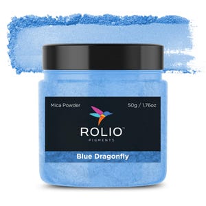Mica Powder Blue Dragonfly Color Pigment Powder for Epoxy Resin, Silicone, Nail Polish, Makeup, Candle Making, Bath Bomb, Soap Making, Paint
