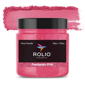 Mica Powder Fandango Pink Color Pigment Powder for Epoxy Resin, Silicone, Nail Polish, Makeup, Candle Making, Bath Bombs, Soap Making, Paint