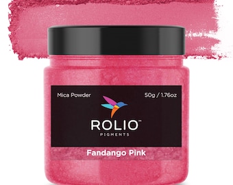 Mica Powder Fandango Pink Color Pigment Powder for Epoxy Resin, Silicone, Nail Polish, Makeup, Candle Making, Bath Bombs, Soap Making, Paint
