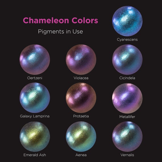 Chameleon Mica Powder, 10 Color Shift Powder Pigment for Epoxy