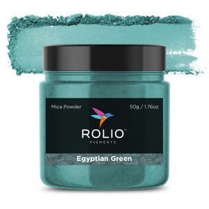 Mica Powder Egyptian Green Color Pigment Powder for Epoxy Resin, Silicone, Nail Polish, Makeup, Candle Making, Bath Bomb, Soap Making, Paint