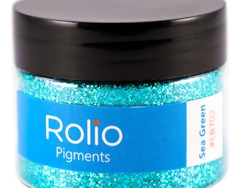 Sea Green Holographic Glitter - 1oz Fine Size Cosmetic-Grade for Resin, Makeup, Lip Gloss, Nails, Lipgloss, Craft Supplies