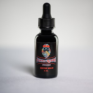 Hippie Mojo Beard Oil for Men | Conditioning | Softer Beard | Help Stop Beard Itch | Furry Hippie Beard Company | 1oz | 29ml